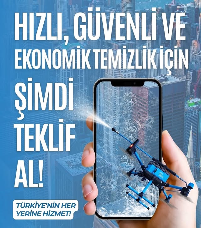 Adana Drone ile Cephe Temizliği